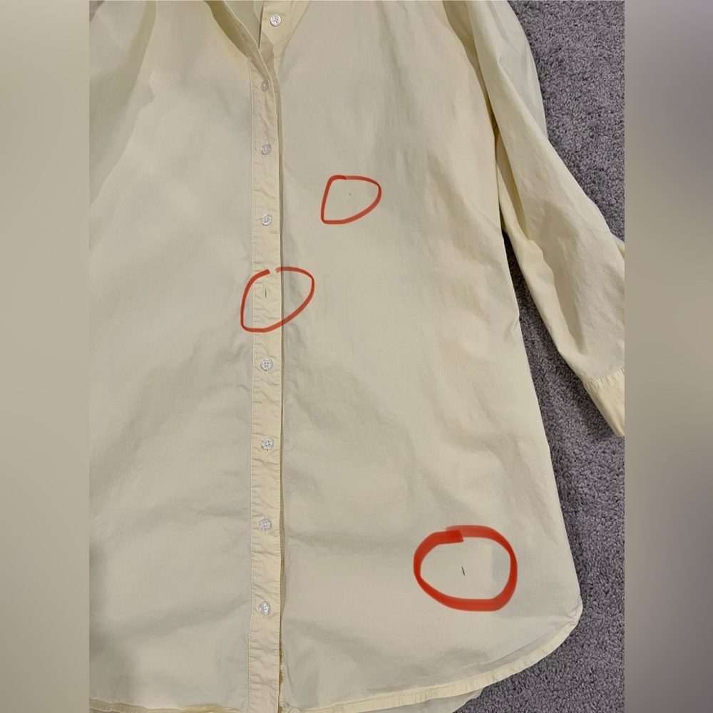 Saunders Collection Oversized Yellow Button-Up Dr… - image 8